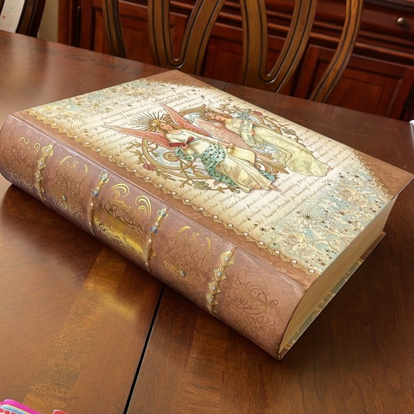 Punch Studio Celestial Angels Decorative Book Box Large - Picture 2 of 12